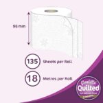 Gentille Quilted Bathroom Tissue Rolls | Luxury 3-Ply Toilet Paper Soft, Strong & Sustainable | (48rolls) - Image 4