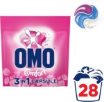 OMO Laundry Capsules 3 in 1 Touch of Comfort 56 Pack - Image 5