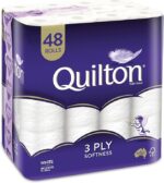 Quilton 3-Ply Toilet Tissue 48 Pack (1 x 48 Rolls)