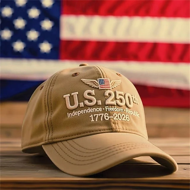 eopzpe1761120286599 🔥Celebrates the U.S. 250thAnniversary Retro WashedCap - Image 1